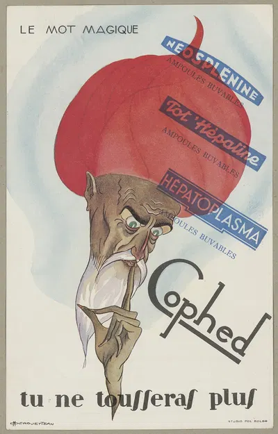 Cophed by Laboratoire du docteur E. Aubert, 1947 — digital art print download