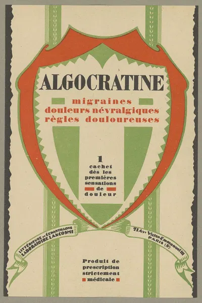 Algocratine by Laboratoire Lancosme, 1910-1950 — digital art print download