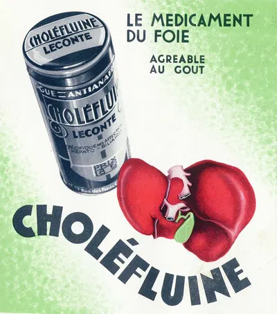 Choléfluine by Laboratoire Leconte, 1910-1950 — digital art print download