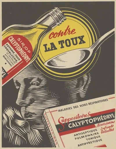 Sirop Calyptophédryl by Laboratoire M. de Rive, 1910-1950 — digital art print download