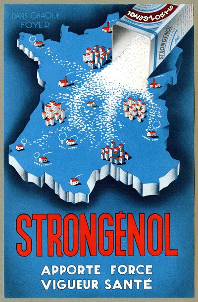 Strongénol by Лаборатуар М. де Рив, 1910-1950 — digital art print download
