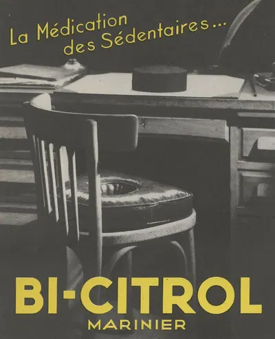 Bi-citrol Marinier ; la médication des sédentaires by Лаборатуар Мариниер, 1910-1950 — digital art print download