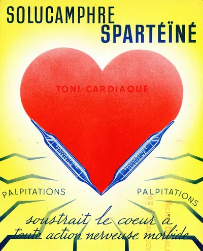 Solucamphre spartéïné by Laboratoire Michel Delalande, 1938 — digital art print download