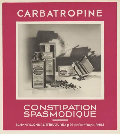 Carbatropine by Laboratoire Montagu, 1910-1950 — digital art print download