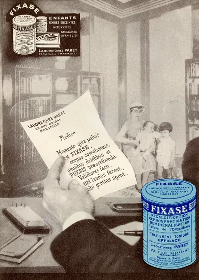 Fixase by Laboratoire Paret, 1910-1950 — digital art print download