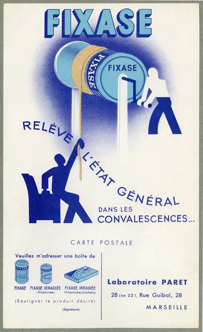 Fixase by Laboratoire Paret, 1910-1950 — digital art print download