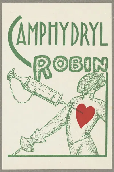 Camphydryl Robin by Laboratoire Robin, 1910-1950 — digital art print download