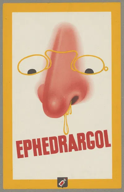 Ephedrargol by Laboratoires A. Lemettre, 1938 — digital art print download