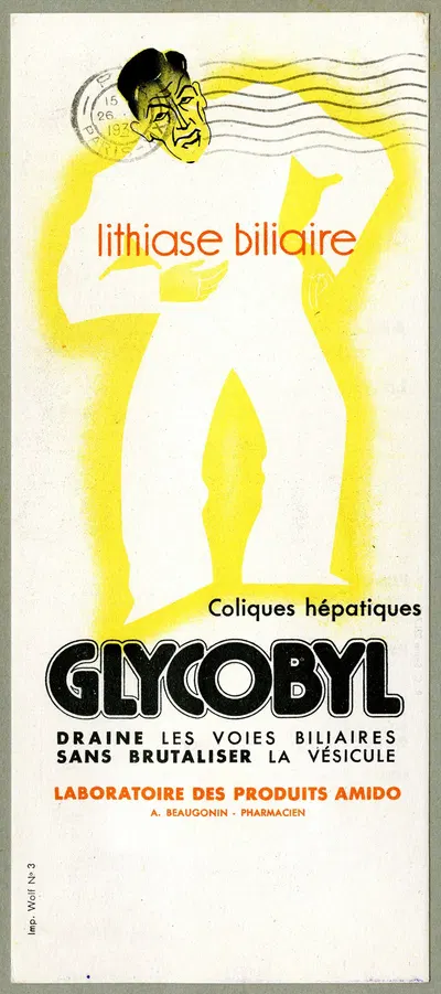 Glycobyl by Laboratoires Amido, 1936 — digital art print download