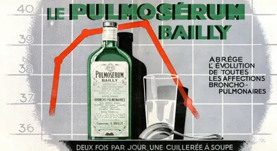 Le Pulmoserum by Laboratoires Bailly, 1910-1950 — digital art print download