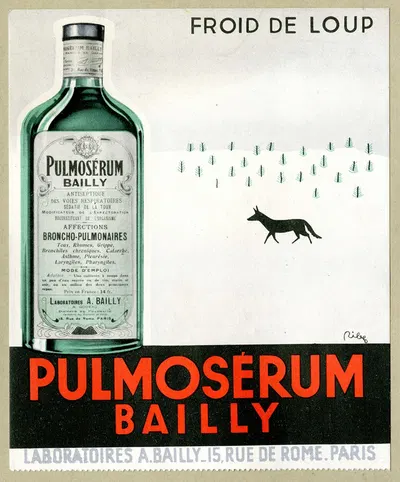 Pulmosérum by Laboratoires Bailly, 1910-1950 — digital art print download