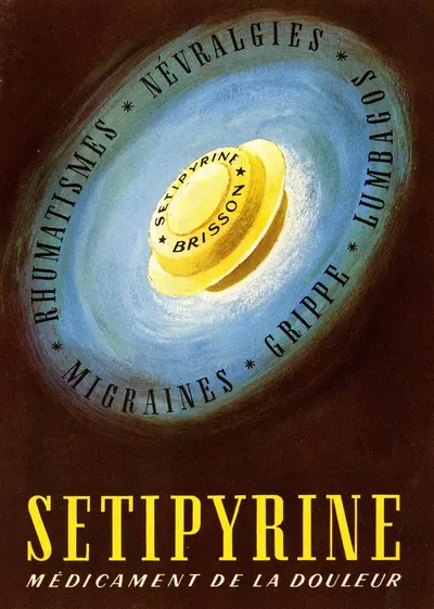 Setipyrine by Laboratoires Brisson, 1910-1950 — digital art print download