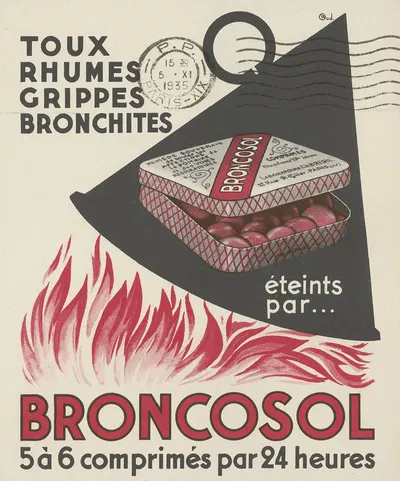 Broncosol by Laboratoires Ch. Brésil, 1910-1950 — digital art print download