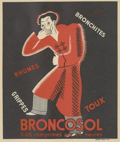 Broncosol by Laboratoires Ch. Brésil, 1910-1950 — digital art print download
