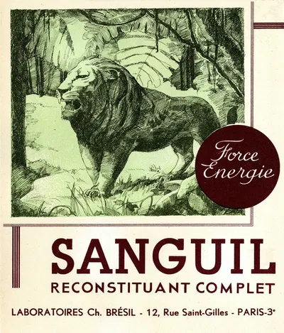Sanguil by Laboratoires Ch. Brésil, 1910-1950 — digital art print download