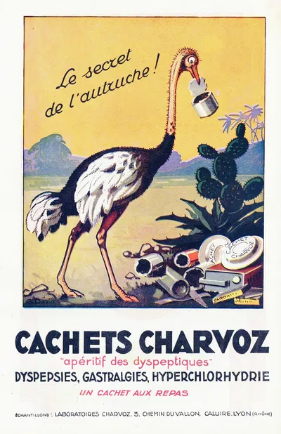 Cachets Charvoz by Laboratoires Charvoz, 1910-1950 — digital art print download