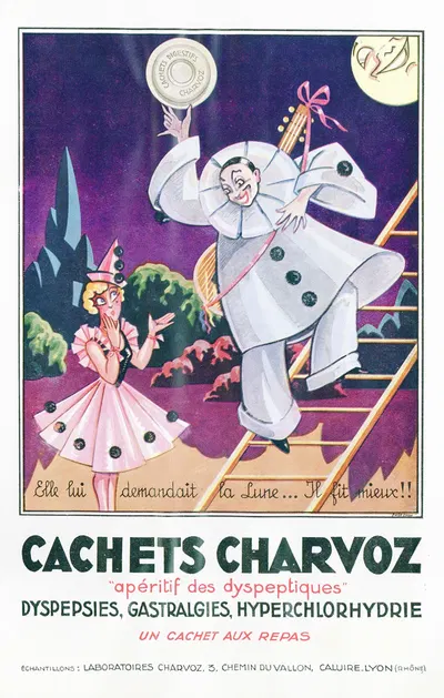 Cachets Charvoz by Laboratoires Charvoz, 1910-1950 — digital art print download