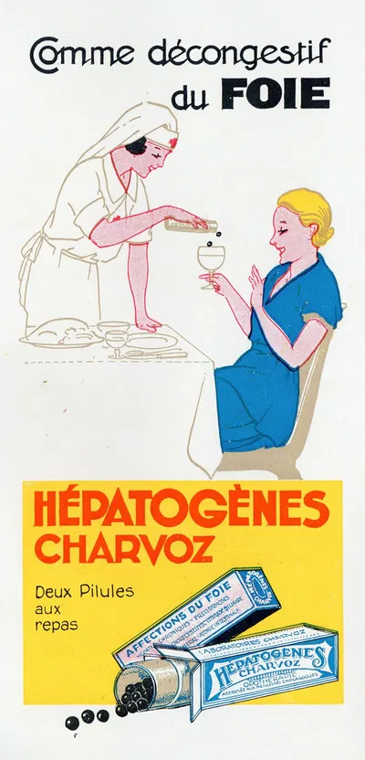 Comme décongestif du foie by Laboratoires Charvoz, 1910-1950 — digital art print download