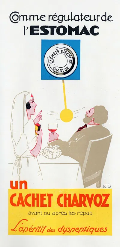Comme régulateur de l'Estomac by Laboratoires Charvoz, 1910-1950 — digital art print download