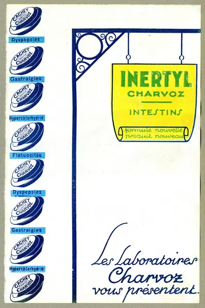 Inertyl by Laboratoires Charvoz, 1910-1950 — digital art print download