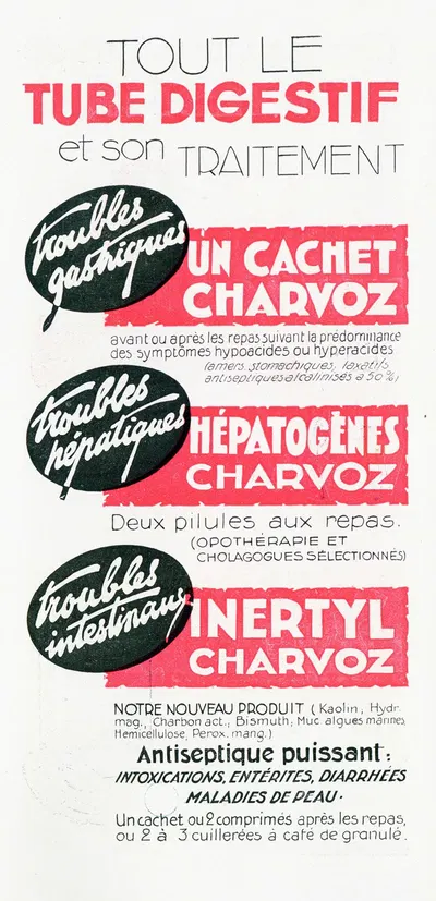 Tout le tube digestif et son traitement by Laboratoires Charvoz, 1910-1950 — digital art print download