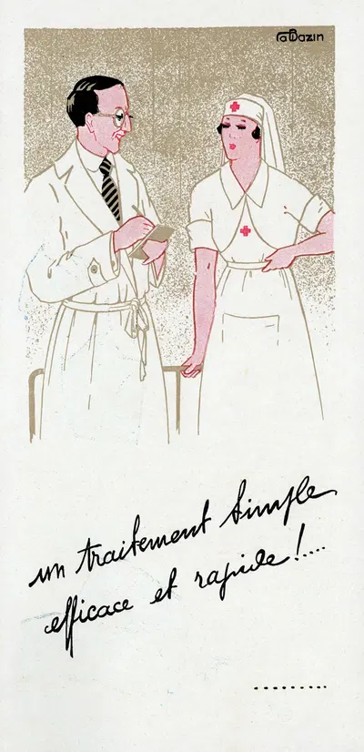 Un traitement simple, efficace et rapide ! by Laboratoires Charvoz, 1910-1950 — digital art print download