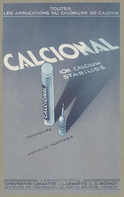 Calcional by Laboratoires Chevretin-Lematte, 1910-1950 — digital art print download