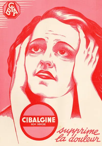 Cibalgine by Лаборатории Сиба, 1910-1950 — digital art print download