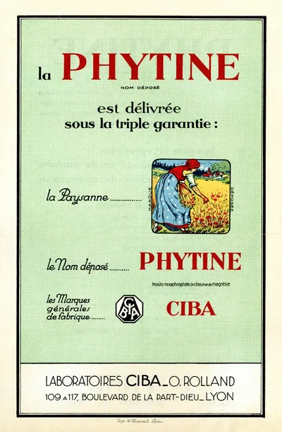 La Phytine by Лаборатории Сиба, 1910-1950 — digital art print download