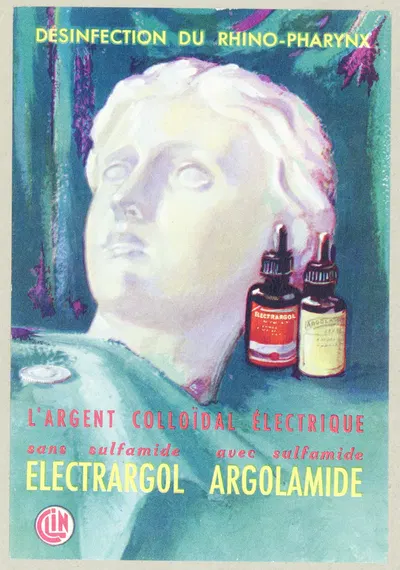 Electrargol, Argolamide by Laboratoires Clin, Comar & Cie, 1910-1950 — digital art print download