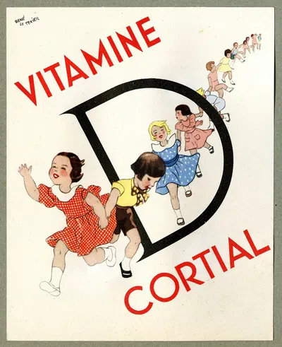 Vitamine D Cortial by Laboratoires Cortial, 1910-1950 — digital art print download