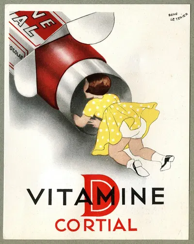 Vitamine D Cortial by Laboratoires Cortial, 1910-1950 — digital art print download