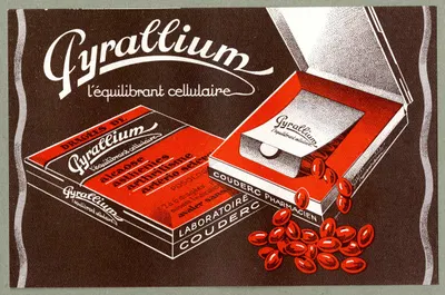 Pyrallium by Laboratoires Couderc, 1910-1950 — digital art print download