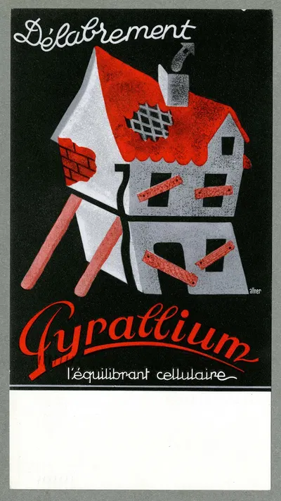 Pyrallium by Laboratoires Couderc, 1910-1950 — digital art print download