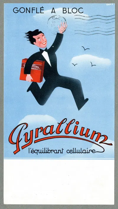 Pyrallium by Laboratoires Couderc, 1937 — digital art print download