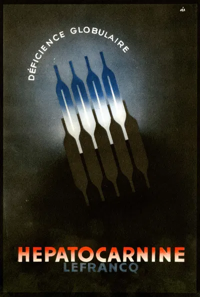 Hepatocarnine by Laboratoires de la Carnine Lefrancq, 1910-1950 — digital art print download