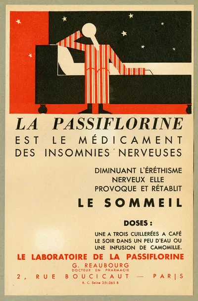 La Passiflorine by Laboratoires de la Passiflorine, 1910-1950 — digital art print download