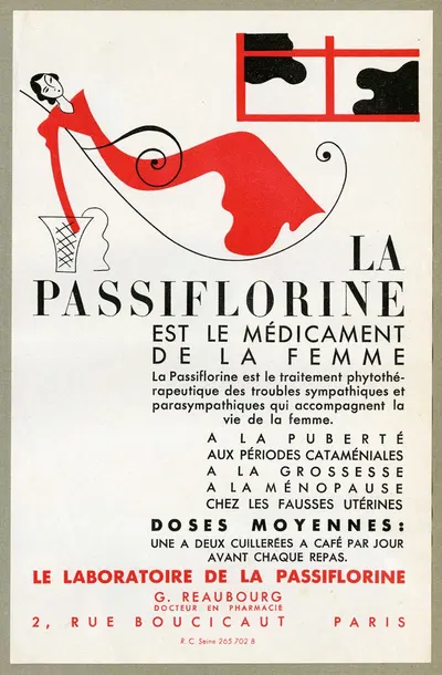 La Passiflorine by Laboratoires de la Passiflorine, 1910-1950 — digital art print download
