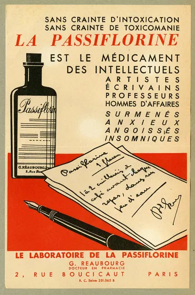 La Passiflorine by Laboratoires de la Passiflorine, 1910-1950 — digital art print download
