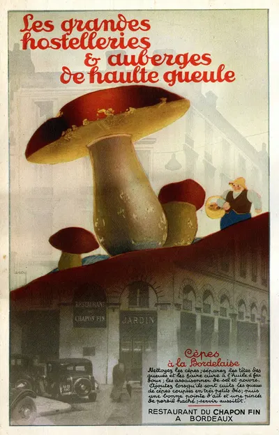 Restaurant du chapon fin à Bordeaux by Laboratoires de la Passiflorine, 1910-1950 — digital art print download