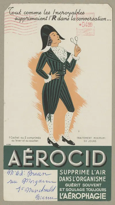Aérocid by Laboratoires de l'Aerocid, 1910-1950 — digital art print download
