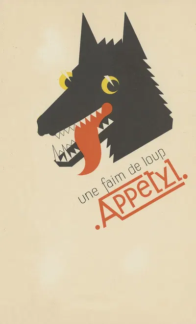Une faim de loup ; Appetyl by Laboratoires de l'Appétyl, 1910-1950 — digital art print download