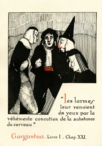 Les larmes leur venoient és yeux par la véhémente concution de la by Laboratoires de l'Oliphedrol, 1910-1950 — digital art…