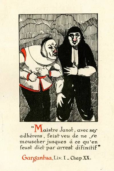 Maistre Janot, avec ses adhérens, feist by Laboratoires de l'Oliphedrol, 1910-1950 — digital art print download
