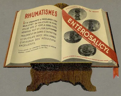 Enterosalicyl by Laboratoires de thérapeutique antirhumatismale Sarein, 1910-1950 — digital art print download