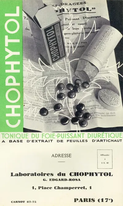 Chophytol by Laboratoires du Chophytol, 1910-1950 — digital art print download