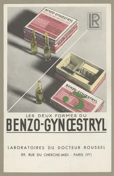 Benzo-Gynoestryl by Laboratoires du docteur Roussel, 1910-1950 — digital art print download