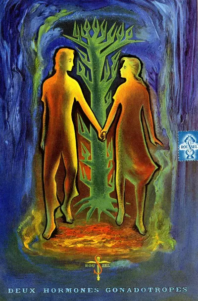 Deux hormones gonadotropes by Laboratoires du docteur Roussel, 1910-1950 — digital art print download