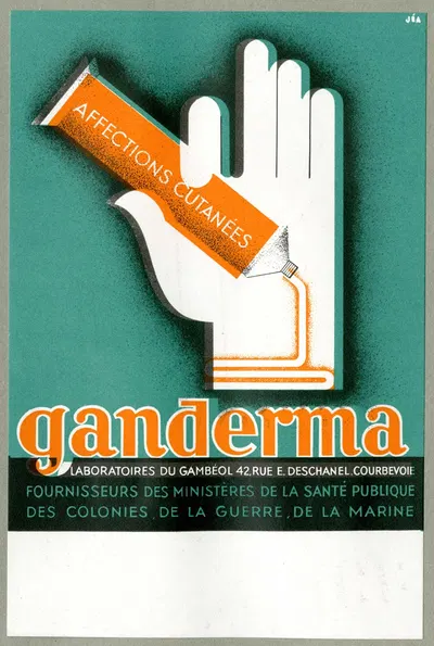 Ganderma by Laboratoires du Gambéol, 1910-1950 — digital art print download