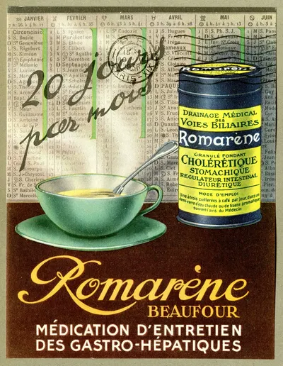 Romarène by Laboratoires H. Beaufour, 1936 — digital art print download